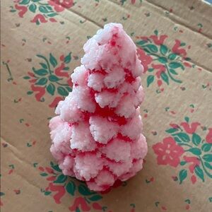 A red and a green Decorative Tree candles